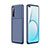 Coque Silicone Housse Etui Gel Serge pour Realme X50m 5G Bleu