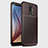 Coque Silicone Housse Etui Gel Serge pour Samsung Galaxy A6 Plus Marron