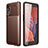 Coque Silicone Housse Etui Gel Serge pour Samsung Galaxy XCover 5 SM-G525F Marron