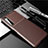 Coque Silicone Housse Etui Gel Serge pour Sony Xperia 1 II Marron