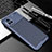 Coque Silicone Housse Etui Gel Serge pour Vivo V20 Pro 5G Bleu