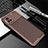 Coque Silicone Housse Etui Gel Serge pour Vivo V20 Pro 5G Marron