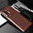 Coque Silicone Housse Etui Gel Serge pour Vivo X50 Pro 5G Marron