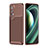 Coque Silicone Housse Etui Gel Serge pour Xiaomi Mi 10S 5G Marron