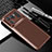 Coque Silicone Housse Etui Gel Serge pour Xiaomi Mi 11 Ultra 5G Marron