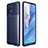 Coque Silicone Housse Etui Gel Serge pour Xiaomi Poco M5S Bleu