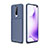 Coque Silicone Housse Etui Gel Serge pour Xiaomi Redmi K30 5G Bleu