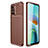 Coque Silicone Housse Etui Gel Serge pour Xiaomi Redmi Note 11 4G (2021) Marron