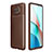 Coque Silicone Housse Etui Gel Serge pour Xiaomi Redmi Note 9 5G Marron