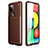 Coque Silicone Housse Etui Gel Serge S01 pour Google Pixel 5a 5G Marron