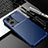 Coque Silicone Housse Etui Gel Serge S01 pour Oppo Reno7 Pro 5G Bleu