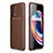 Coque Silicone Housse Etui Gel Serge S01 pour Realme GT Master 5G Marron