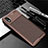 Coque Silicone Housse Etui Gel Serge S01 pour Samsung Galaxy M01 Core Marron