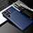 Coque Silicone Housse Etui Gel Serge S01 pour Samsung Galaxy S21 Ultra 5G Bleu