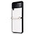 Coque Silicone Housse Etui Gel Serge S01 pour Samsung Galaxy Z Flip3 5G Blanc