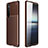 Coque Silicone Housse Etui Gel Serge S01 pour Sony Xperia 1 III Marron