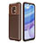 Coque Silicone Housse Etui Gel Serge S01 pour Xiaomi Redmi 10X Pro 5G Marron