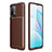 Coque Silicone Housse Etui Gel Serge S01 pour Xiaomi Redmi 9 Power Marron