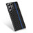 Coque Silicone Housse Etui Gel Serge S02 pour Samsung Galaxy S21 Ultra 5G Bleu