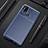 Coque Silicone Housse Etui Gel Serge T01 pour Samsung Galaxy M21s Bleu