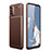 Coque Silicone Housse Etui Gel Serge Y01 pour Oppo A72 Marron