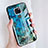 Coque Silicone Motif de Marbre Souple Couleur Unie pour Huawei Mate 20 Bleu