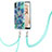 Coque Silicone Motif Fantaisie Souple Couleur Unie Etui Housse avec Laniere Strap Y01B pour Samsung Galaxy A11 Petit