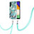 Coque Silicone Motif Fantaisie Souple Couleur Unie Etui Housse avec Laniere Strap Y01B pour Samsung Galaxy A13 5G Petit