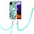 Coque Silicone Motif Fantaisie Souple Couleur Unie Etui Housse avec Laniere Strap Y01B pour Samsung Galaxy A22s 5G Petit