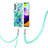 Coque Silicone Motif Fantaisie Souple Couleur Unie Etui Housse avec Laniere Strap Y01B pour Samsung Galaxy A52 4G Petit