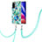 Coque Silicone Motif Fantaisie Souple Couleur Unie Etui Housse avec Laniere Strap Y01B pour Xiaomi Poco F3 5G Pastel Vert