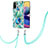 Coque Silicone Motif Fantaisie Souple Couleur Unie Etui Housse avec Laniere Strap Y01B pour Xiaomi Redmi Note 10S 4G Pastel Vert