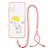 Coque Silicone Motif Fantaisie Souple Couleur Unie Etui Housse avec Laniere Strap Y01X pour Samsung Galaxy A03 Core Petit