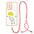 Coque Silicone Motif Fantaisie Souple Couleur Unie Etui Housse avec Laniere Strap Y01X pour Samsung Galaxy S20 Ultra 5G Petit