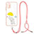 Coque Silicone Motif Fantaisie Souple Couleur Unie Etui Housse avec Laniere Strap Y01X pour Xiaomi Poco M3 Petit