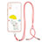 Coque Silicone Motif Fantaisie Souple Couleur Unie Etui Housse avec Laniere Strap Y01X pour Xiaomi Redmi 9A Petit