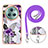 Coque Silicone Motif Fantaisie Souple Couleur Unie Etui Housse avec Laniere Strap Y03B pour Huawei Honor Magic5 Pro 5G Petit