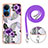 Coque Silicone Motif Fantaisie Souple Couleur Unie Etui Housse avec Laniere Strap Y03B pour Huawei Honor X7 Petit