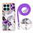 Coque Silicone Motif Fantaisie Souple Couleur Unie Etui Housse avec Laniere Strap Y03B pour Huawei Honor X8a 4G Petit