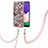 Coque Silicone Motif Fantaisie Souple Couleur Unie Etui Housse avec Laniere Strap Y03B pour Samsung Galaxy A22 5G Petit