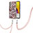 Coque Silicone Motif Fantaisie Souple Couleur Unie Etui Housse avec Laniere Strap Y03B pour Samsung Galaxy A72 5G Petit