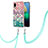 Coque Silicone Motif Fantaisie Souple Couleur Unie Etui Housse avec Laniere Strap Y03B pour Samsung Galaxy M02 Colorful