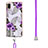 Coque Silicone Motif Fantaisie Souple Couleur Unie Etui Housse avec Laniere Strap Y03B pour Samsung Galaxy M02 Petit