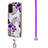 Coque Silicone Motif Fantaisie Souple Couleur Unie Etui Housse avec Laniere Strap Y03B pour Samsung Galaxy M34 5G Petit