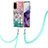 Coque Silicone Motif Fantaisie Souple Couleur Unie Etui Housse avec Laniere Strap Y03B pour Samsung Galaxy S20 5G Colorful