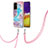 Coque Silicone Motif Fantaisie Souple Couleur Unie Etui Housse avec Laniere Strap Y03B pour Samsung Galaxy S23 FE 5G Petit