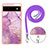 Coque Silicone Motif Fantaisie Souple Couleur Unie Etui Housse avec Laniere Strap Y05B pour Google Pixel 6a 5G Petit