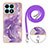 Coque Silicone Motif Fantaisie Souple Couleur Unie Etui Housse avec Laniere Strap Y05B pour Huawei Honor X8a 4G Petit