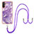 Coque Silicone Motif Fantaisie Souple Couleur Unie Etui Housse avec Laniere Strap Y05B pour Samsung Galaxy A04s Petit