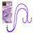 Coque Silicone Motif Fantaisie Souple Couleur Unie Etui Housse avec Laniere Strap Y05B pour Samsung Galaxy A12 5G Petit